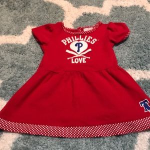 Phillies toddler girl dress